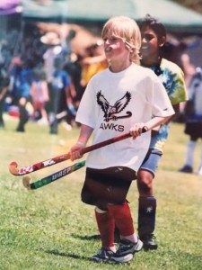 Brenden Bissett plays for the Vancouver Hawks as a kid.